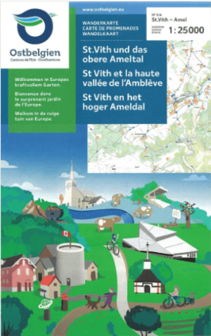 Wandelkaart St-Vith en het hoger Ameldal - NGI