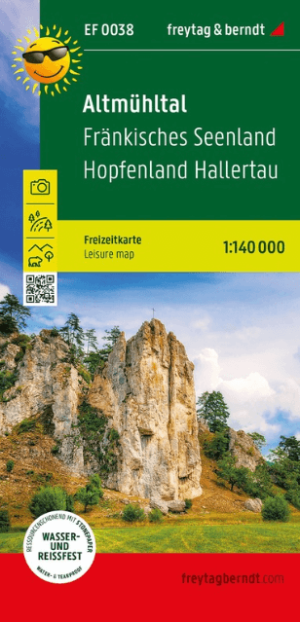 Landkaart Wegenkaart Altmühltal Frankisches Seenland - F&B