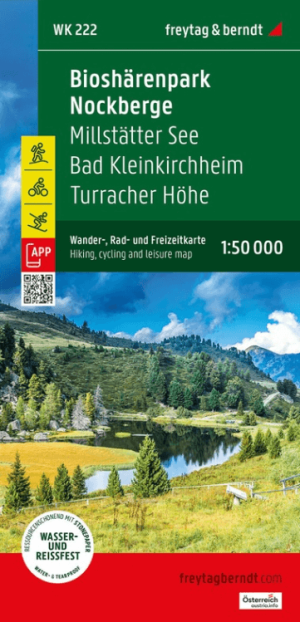 Wandelkaart Bioshärenpark Nockberge - Milistatter See - F&B