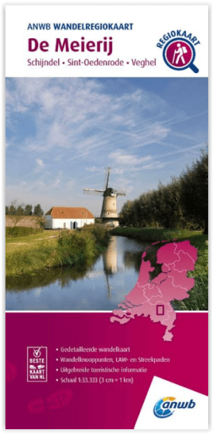 Wandelregiokaart 012 De Meierij - Anwb Media
