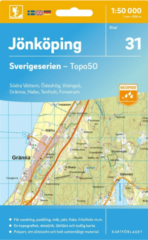 Wandelkaart 31 Sverigeserien Jönköping - Norstedts
