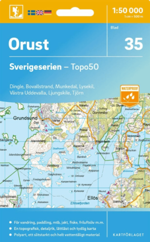 Wandelkaart 35 Sverigeserien Orust - Norstedts