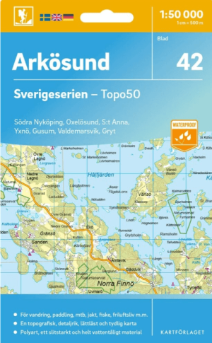 Wandelkaart 42 Sverigeserien Arkösund - Norstedts