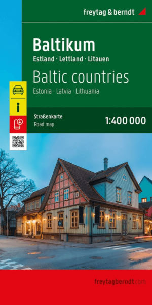 Landkaart Wegenkaart Baltische Staten - Freytag & Berndt
