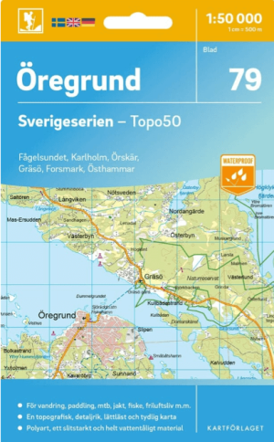 Wandelkaart 79 Sverigeserien Öregrund - Norstedts