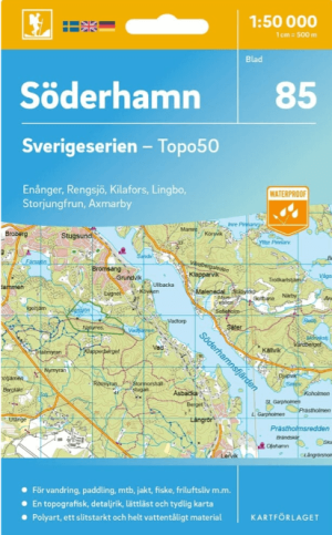 Wandelkaart 85 Sverigeserien Söderhamn - Norstedts