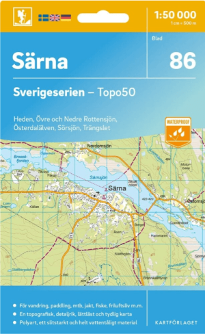 Wandelkaart 86 Sverigeserien Särna - Norstedts