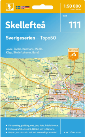Wandelkaart 111 Sverigeserien Skellefteå - Norstedts