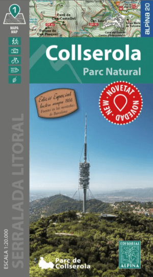 Wandelkaart 61 Collserola Parc Naturel - Ed. Alpina