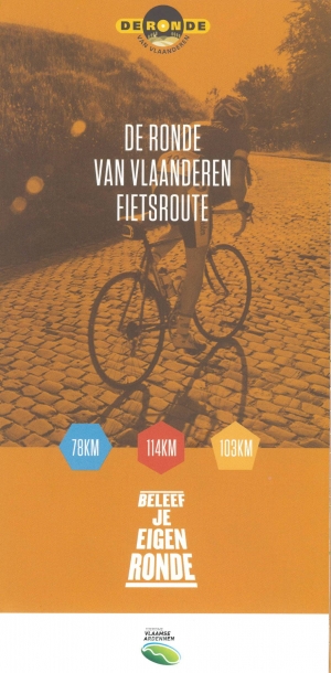 Fietskaart Ronde van Vlaanderen fietsroute -Toerisme O-Vl
