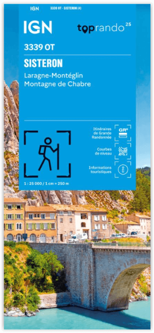 Wandelkaart 3339 OT Sisteron & Laragne-Montéglin - IGN