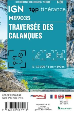 Wandelkaart Mini M89035 Calanques traversée - IGN