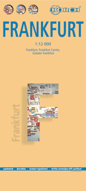 Stadskaart plattegrond Frankfurt Hessen Duitsland - Borch