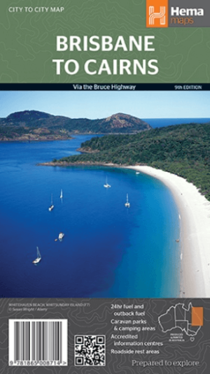 Landkaart Wegenkaart Brisbane tot Cairns Region - Hema Maps