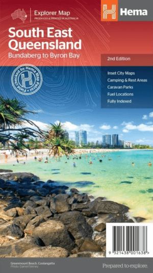 Landkaart Wegenkaart Explorer Map Zuidoost Queensland - Hema Maps