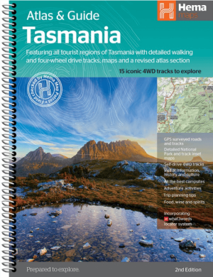 Wegenatlas Tasmanië atlas & gids Tasmanië - Hema Maps