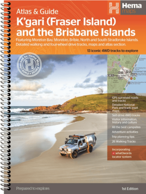 Wegenatlas K'gari (Fraser Island) & the Brisbane Islands - Hema