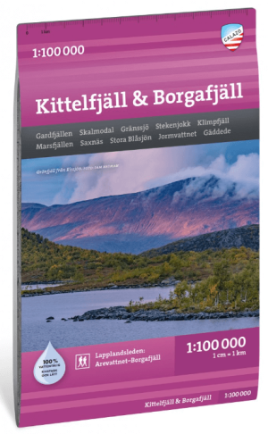 Wandelkaart Bergkaart 050 Kittelfjäll & Borgafjäll - Calazo