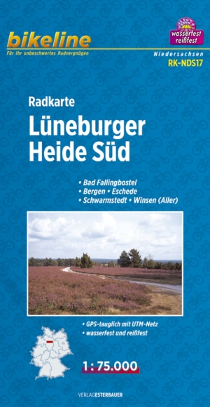 Fietstourkaart Lüneburger Heide Süd - Estenbauer