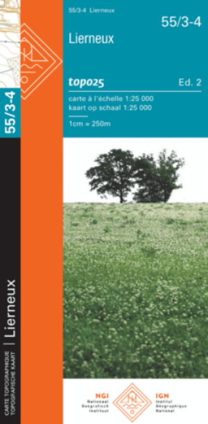 TOPO Wandelkaart 55/3-4 Lierneux - NGI