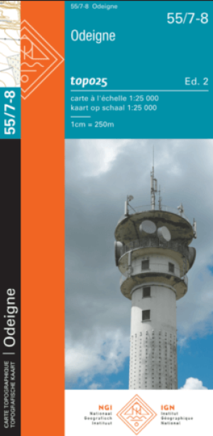 TOPO Wandelkaart 55/7-8 Odeigne Manhay - NGI