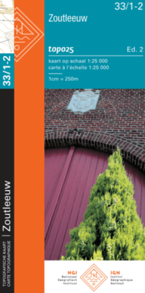 TOPO Wandelkaart 33/1-2 Zoutleeuw - NGI