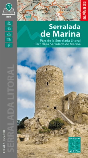 Wandelkaart Serralada de Marina - Ed. Alpina