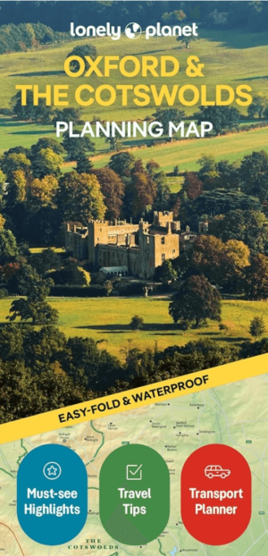Landkaart Wegenkaart Planning map Oxford & The Cotswolds