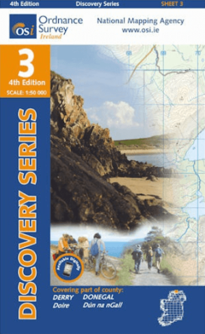 Wandelkaart 3 County Donegal North East & Derry - OSI Ireland