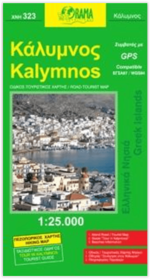 Landkaart Wegenkaart 323 Kalymnos - Orama Editions