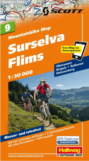Mountainbike kaart 09 Surselva & Flims - Hallwag