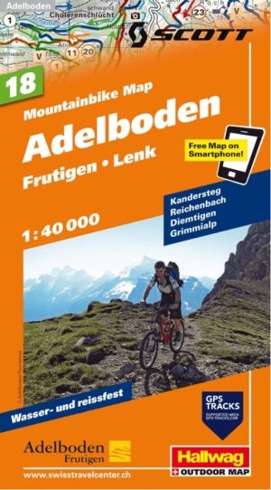 Mountainbike kaart 18 Adelboden - Hallwag