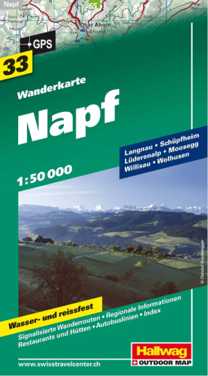 Wandelkaart WK.33 Napf, Emmentaler Alpen - Hallwag