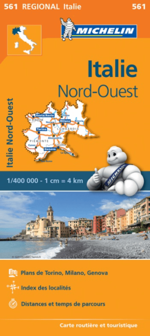 Wegenkaart Landkaart 561 Noord-West Italië - Michelin