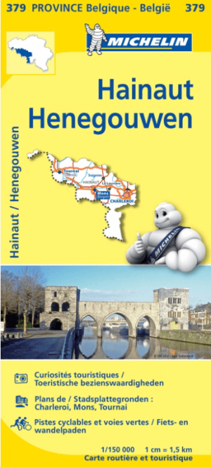 Landkaart Wegenkaart 379 Henegouwen - Michelin