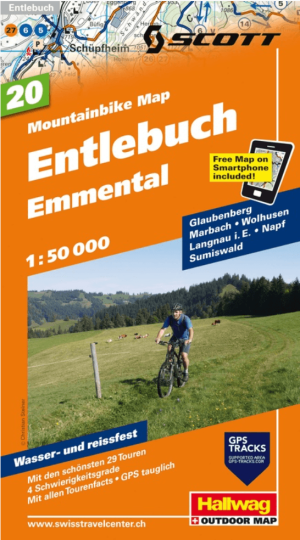 Mountainbike kaart 20 Entlebuch & Emmental - Hallwag