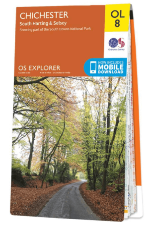Wandelkaart OL08 Chichester- South Harting & Selsey - OS