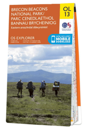 Wandelkaart OL013 Brecon Beacons National Parc East - OS