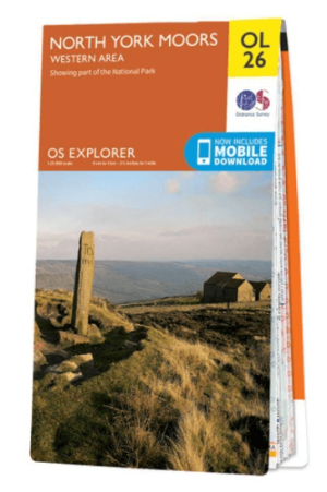 Wandelkaart OL26 North York Moors Western area - OS
