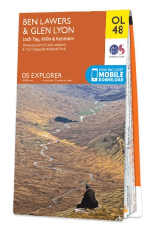 Wandelkaart OL48 Ben Lawers, Glen Lyon & Loch Tay - OS