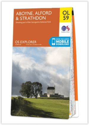 Wandelkaart OL59 Aboyne, Alford & Strathdon - OS