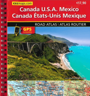 Wegenatlas Noord-Amerika, Canada & Mexico - Huber