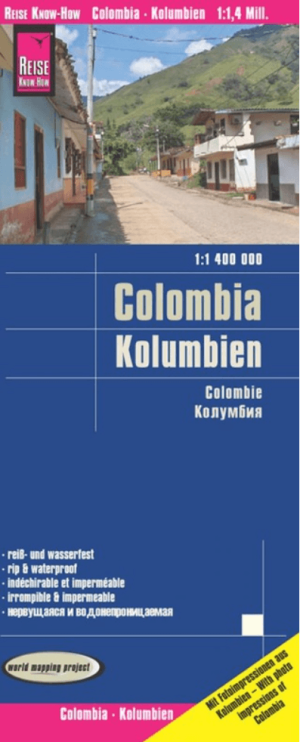 Landkaart Wegenkaart Colombië - Reise Know-How Verlag
