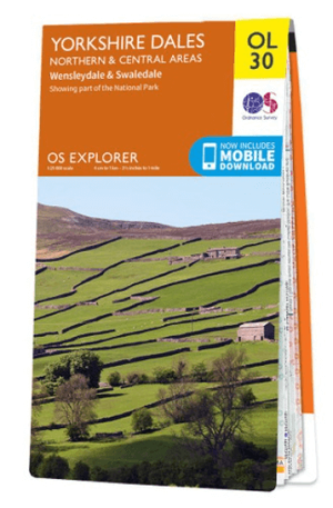 Wandelkaart OL30 Yorkshire Dales - Northern & Central areas - OS