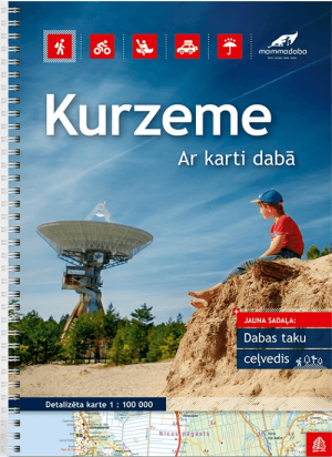 Wegenatlas Kurzeme Letland west - Jana Seta Publ.