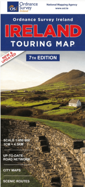 Landkaart Wegenkaart Discovery Ierland touring map - OSI