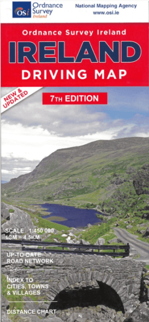 Landkaart Wegenkaart Ierland driving map - Ordnance Survey