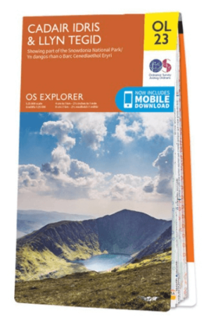 Wandelkaart OL023 Cadair Idris & Llyn Tegid - OS