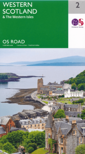 Landkaart Wegenkaart 2 Schotland West & Western Isles - OSI