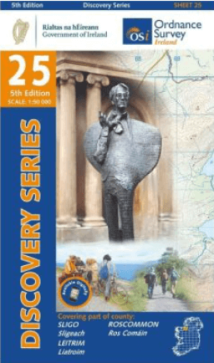 Wandelkaart 25 County Sligo East, Leitrim & Roscommon - OSI